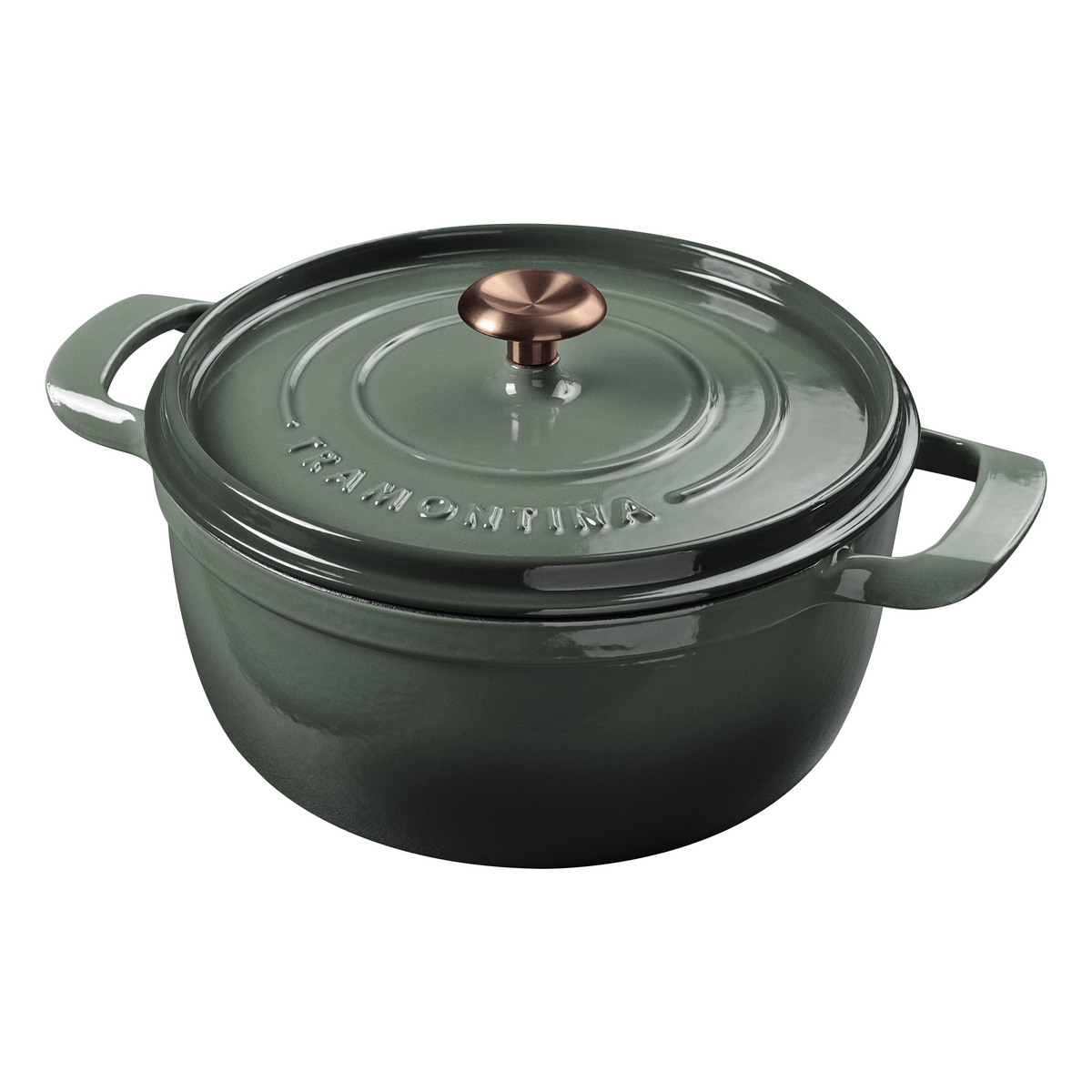 Ca&ccedil;arola Tramontina Ampezzo em Ferro Fundido com Revestimento Interno e Externo Esmaltado Verde 26 cm 5,6 L Cor Verde - SKU 28751226 - 1 image number 0