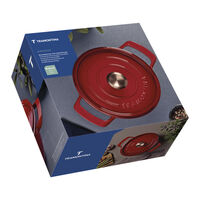 Ca&ccedil;arola Tramontina Ampezzo em Ferro Fundido com Revestimento Interno e Externo Esmaltado Vermelho 22 cm 3,7 L Cor Vermelho - SKU 28751722 - 7 image number 6
