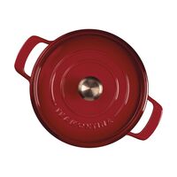 Ca&ccedil;arola Tramontina Ampezzo em Ferro Fundido com Revestimento Interno e Externo Esmaltado Vermelho 26 cm 5,6 L Cor Vermelho - SKU 28751726 - 2 image number 1