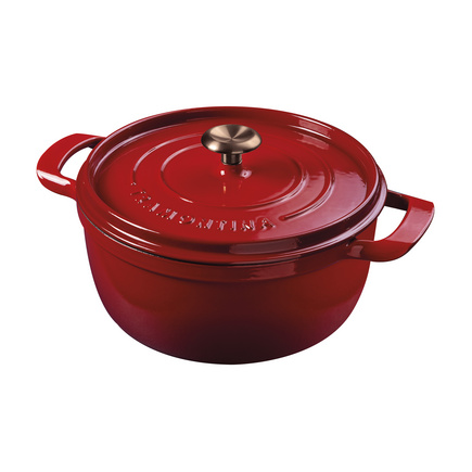 Ca&ccedil;arola Tramontina Ampezzo em Ferro Fundido com Revestimento Interno e Externo Esmaltado Vermelho 26 cm 5,6 L Cor Vermelho - SKU 28751726