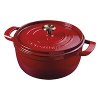 Ca&ccedil;arola Tramontina Ampezzo em Ferro Fundido com Revestimento Interno e Externo Esmaltado Vermelho 26 cm 5,6 L Cor Vermelho - SKU 28751726 - 1 image number 0
