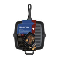 Bistequeira Tramontina Fargo em Ferro Fundido com Acabamento Pre-Seasoned 27 cm 2,3 L Cor Preto - SKU 28762027 - 7 image number 6