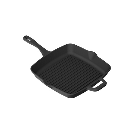 Bistequeira Tramontina Fargo em Ferro Fundido com Acabamento Pre-Seasoned 27 cm 2,3 L Cor Preto - SKU 28762027
