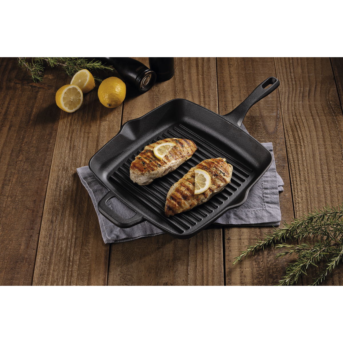 Bistequeira Tramontina Fargo em Ferro Fundido com Acabamento Pre-Seasoned 27 cm 2,3 L Cor Preto - SKU 28762027 - 4 image number 3