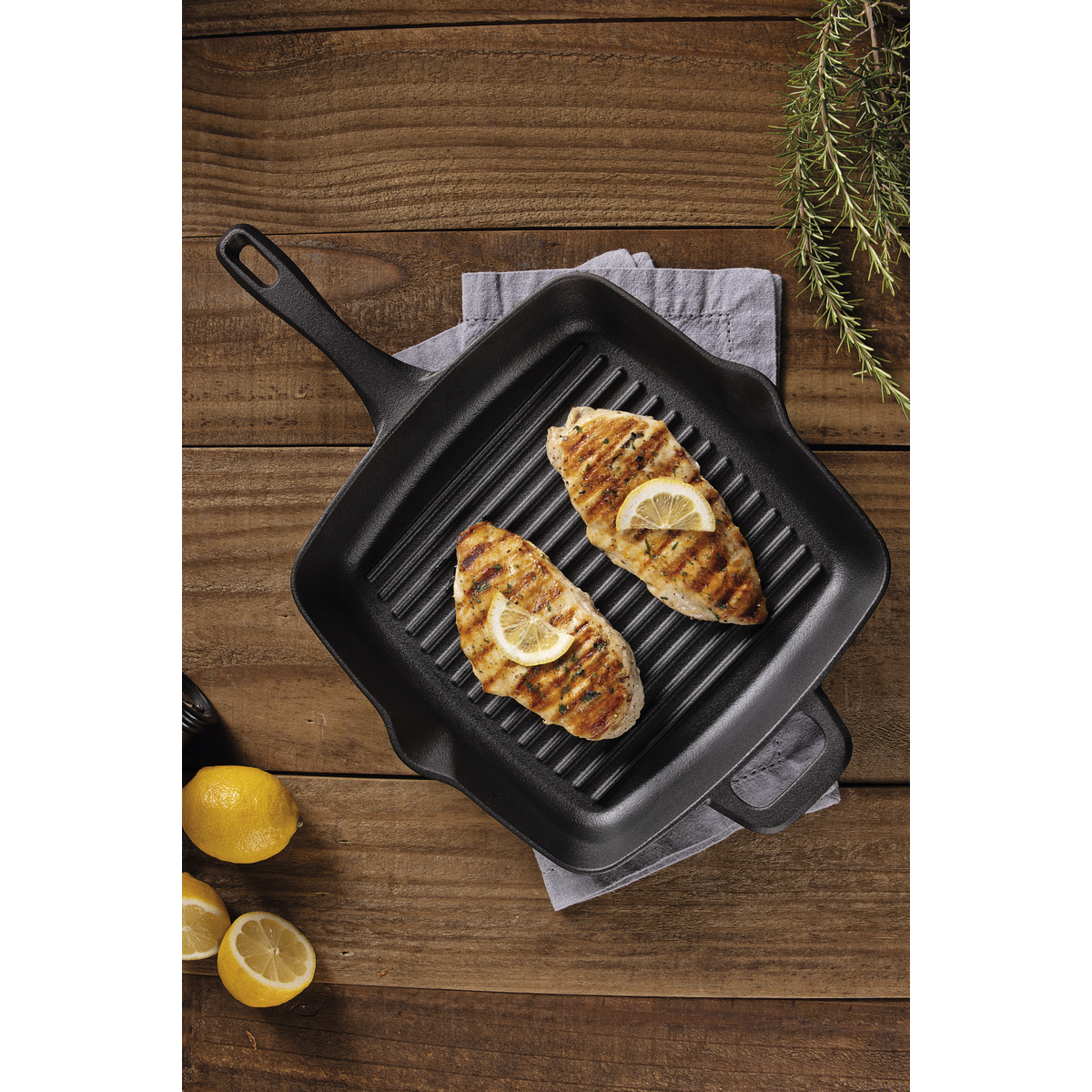 Bistequeira Tramontina Fargo em Ferro Fundido com Acabamento Pre-Seasoned 27 cm 2,3 L Cor Preto - SKU 28762027 - 5 image number 4