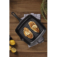 Bistequeira Tramontina Fargo em Ferro Fundido com Acabamento Pre-Seasoned 27 cm 2,3 L Cor Preto - SKU 28762027 - 5 image number 4