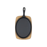Chapa Oval Tramontina Fargo em Ferro Fundido com Acabamento Pre-Seasoned com t&aacute;bua 18 cm 0,4 L - SKU 28766018 - 2 image number 1