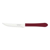 Faca para Churrasco Tramontina Leme com L&acirc;mina em A&ccedil;o Inox e Cabo de Polipropileno Carmim 4" - SKU 29812426 - 1