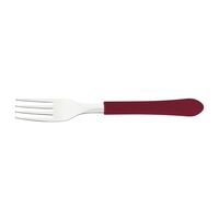 Garfo de Mesa Tramontina Leme com L&acirc;mina em A&ccedil;o Inox e Cabo de Polipropileno Carmim - SKU 29812427 - 1