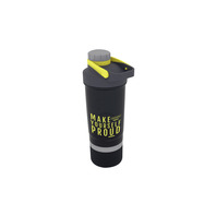 Tramontina Power Up 3-in-1 Shaker Bottle with Copolyester and Stainless Steel Mixer