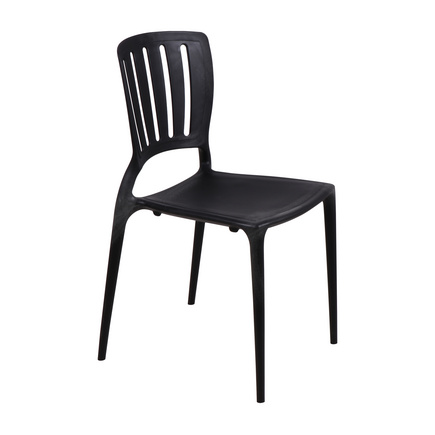Cadeira Tramontina Summa Manu Eco em Polipropileno Preto Cor Preto - SKU 92025009