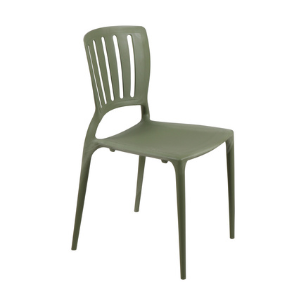 Cadeira Tramontina Summa Manu Eco em Polipropileno Verde Oliva Cor Verde - SKU 92025027