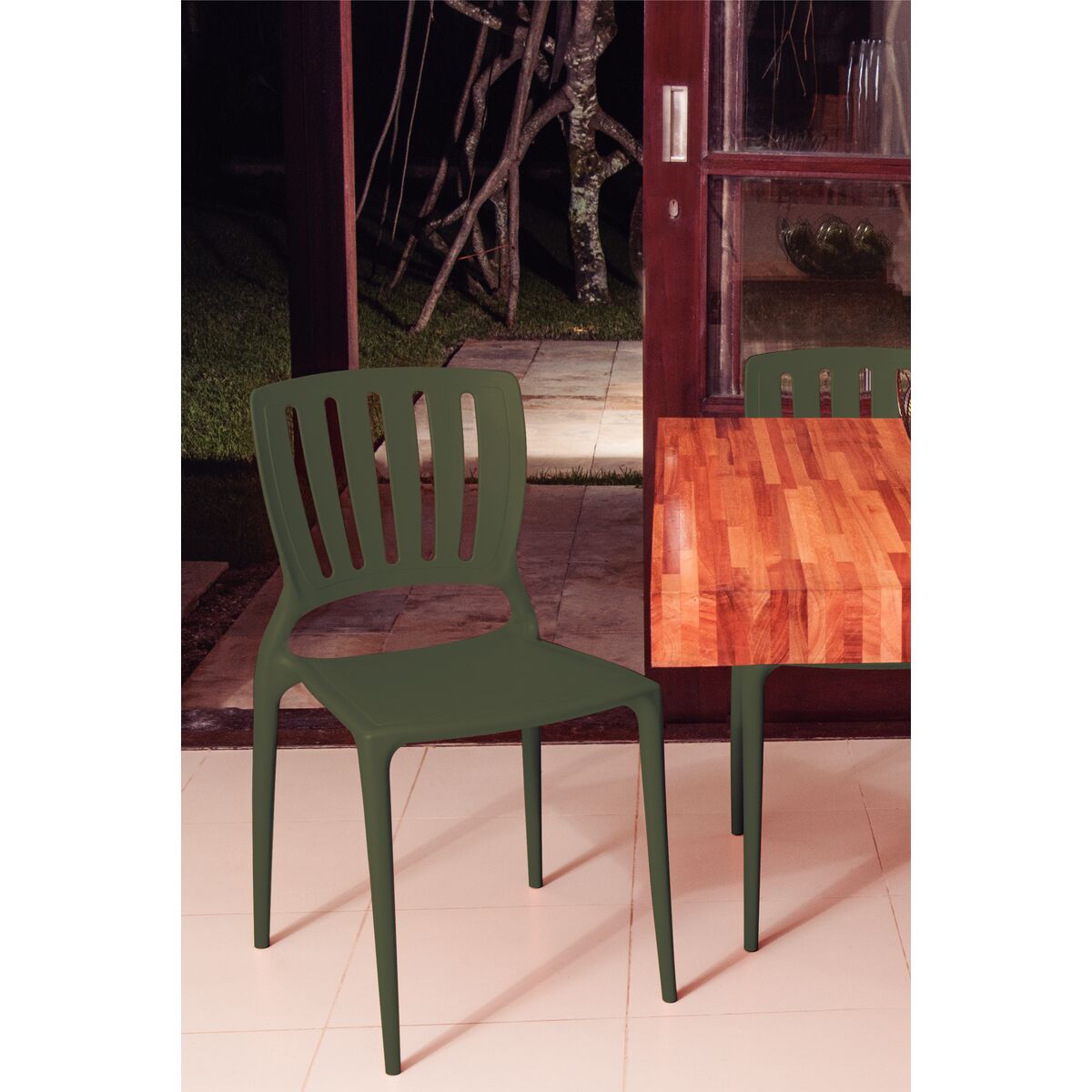 Cadeira Tramontina Summa Manu Eco em Polipropileno Verde Oliva Cor Verde - SKU 92025027 - 7 image number 6
