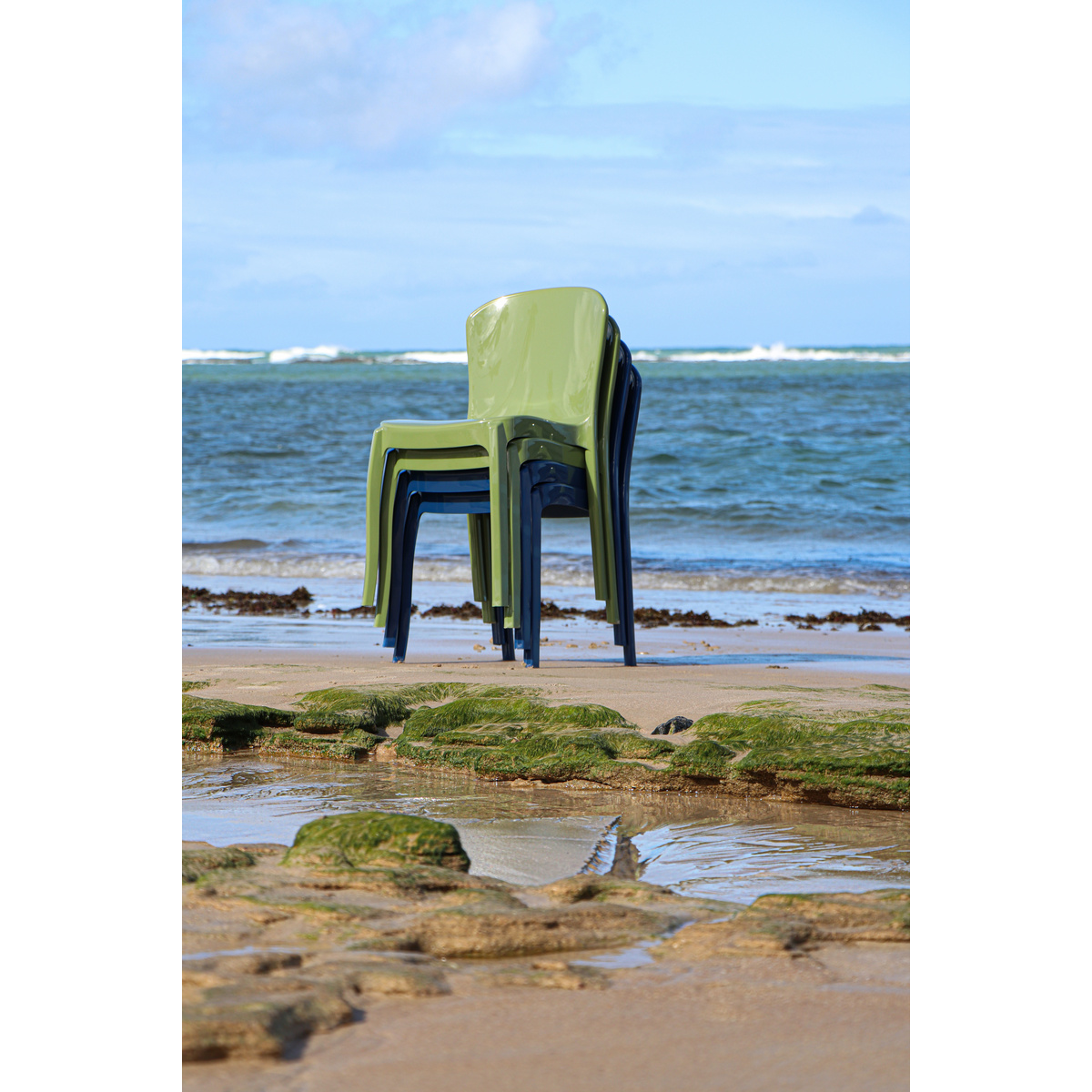 Cadeira Tramontina Summa Marina Eco em Polipropileno Oceano +Clean Verde Oliva Cor Verde - SKU 92029027 - 7 image number 6