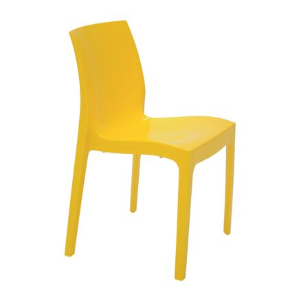 Cadeira Tramontina Alice Brilho Summa em Polipropileno Amarela