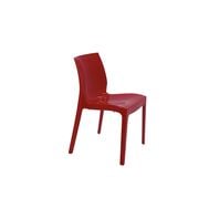 Tramontina Alice Polypropylene Chair in Red Glossy Finish
