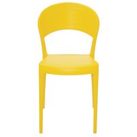Cadeira Tramontina Summa Sissi em Polipropileno e Fibra de Vidro Amarelo com Encosto Fechado Cor Amarelo - SKU 92046000 - 2 image number 1