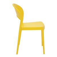 Cadeira Tramontina Summa Sissi em Polipropileno e Fibra de Vidro Amarelo com Encosto Fechado Cor Amarelo - SKU 92046000 - 3 image number 2