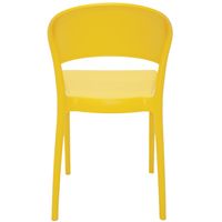 Cadeira Tramontina Summa Sissi em Polipropileno e Fibra de Vidro Amarelo com Encosto Fechado Cor Amarelo - SKU 92046000 - 4 image number 3