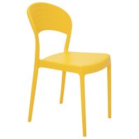 Cadeira Tramontina Summa Sissi em Polipropileno e Fibra de Vidro Amarelo com Encosto Fechado Cor Amarelo - SKU 92046000 - 1 image number 0
