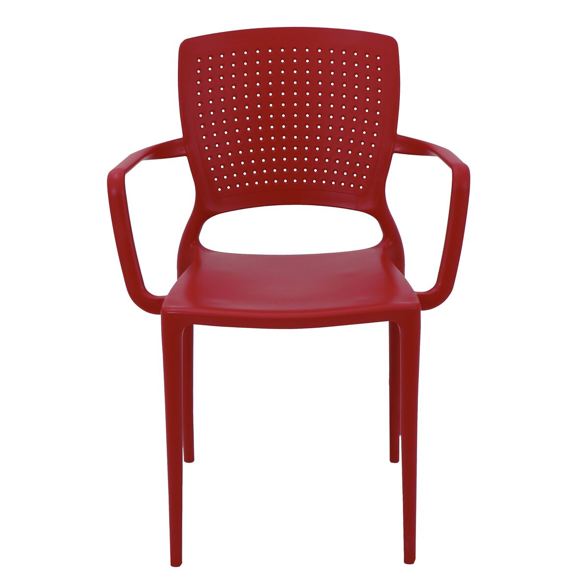 Cadeira Tramontina Summa Safira em Polipropileno e Fibra de Vidro com Bra&ccedil;os Vermelho Cor Vermelho - SKU 92049040 - 2 image number 1