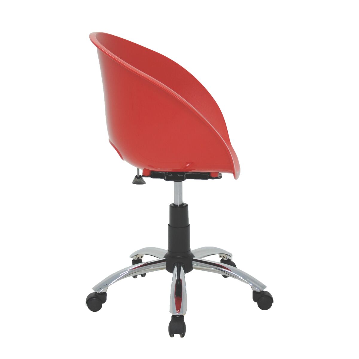 Cadeira Tramontina Summa Elena em Polipropileno Vermelho com Base Rodízio em Aço Cromado Cor Vermelho - SKU 92071040 - 2 image number 1