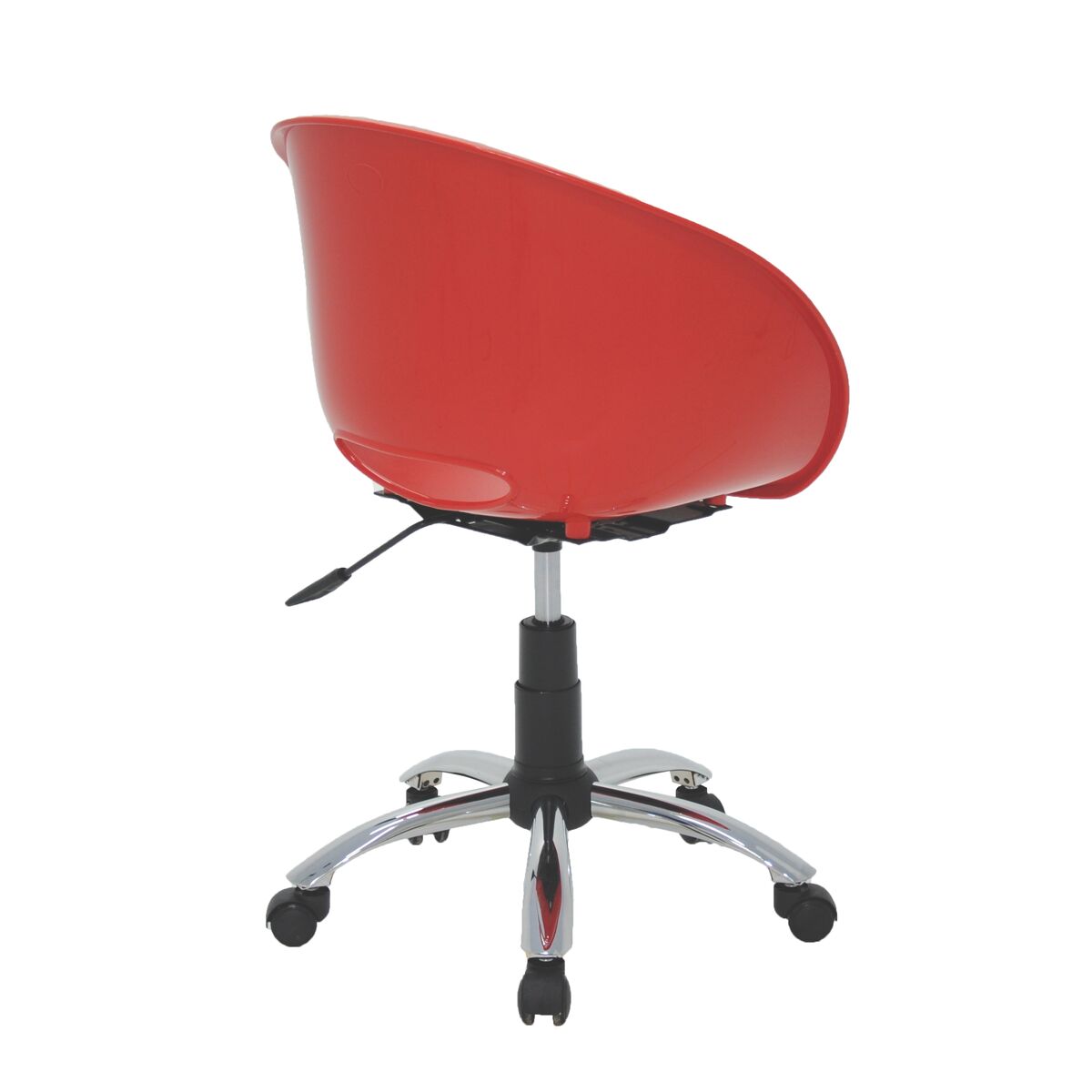 Cadeira Tramontina Summa Elena em Polipropileno Vermelho com Base Rodízio em Aço Cromado Cor Vermelho - SKU 92071040 - 5 image number 4