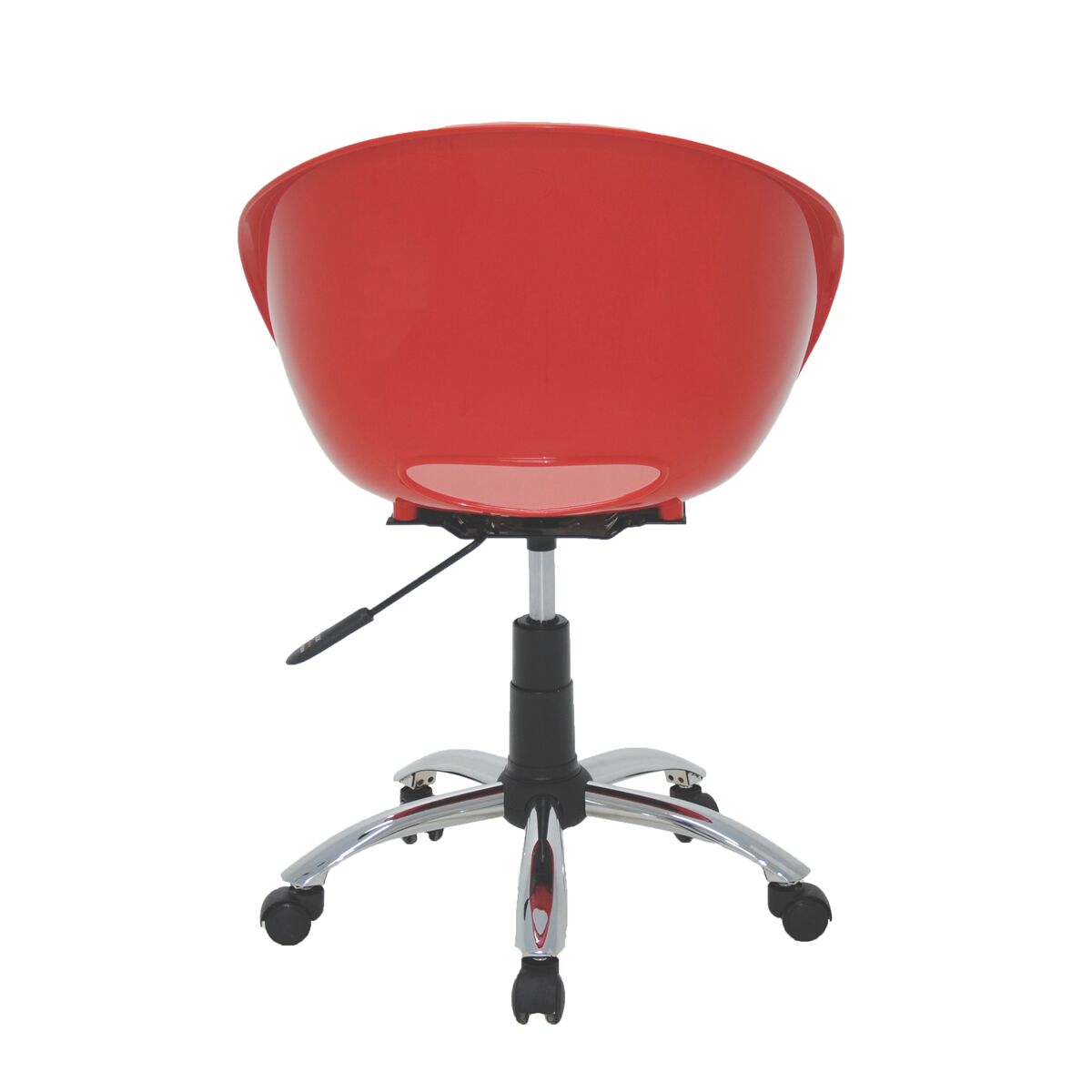 Cadeira Tramontina Summa Elena em Polipropileno Vermelho com Base Rodízio em Aço Cromado Cor Vermelho - SKU 92071040 - 3 image number 2