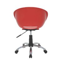Cadeira Tramontina Summa Elena em Polipropileno Vermelho com Base Rodízio em Aço Cromado Cor Vermelho - SKU 92071040 - 3 image number 2