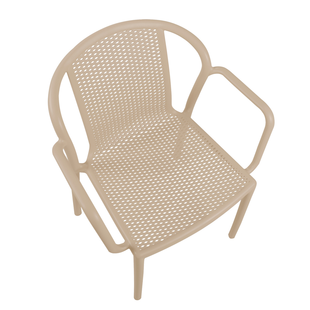 Cadeira Tramontina Summa Louise em Polipropileno Areia com Bra&ccedil;os Cor Areia - SKU 92086120 - 2 image number 1