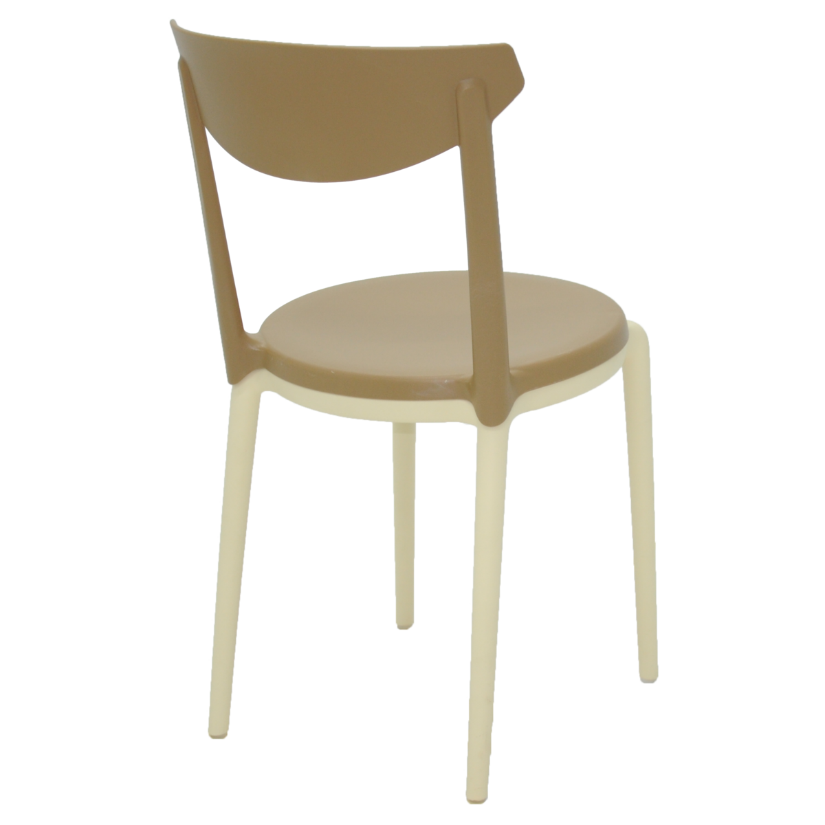 Cadeira Tramontina Summa Luna 2 em Polipropileno Bege e Caramelo Cor Branco - SKU 92091222 - 5 image number 4