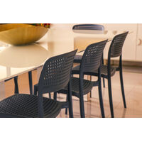 Cadeira Tramontina Summa Serena em Polipropileno Azul Navy Cor Branco - SKU 92096030 - 8 image number 7