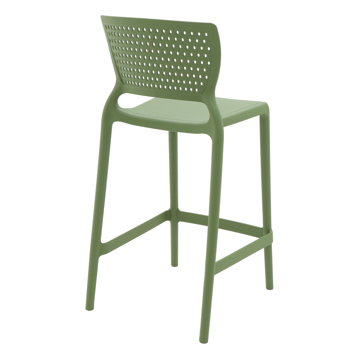 Cadeira Tramontina Serena Alta Residência em Polipropileno e Fibra de Vidro Verde Oliva Cor Marrom - SKU 92116027 - 2 image number 1