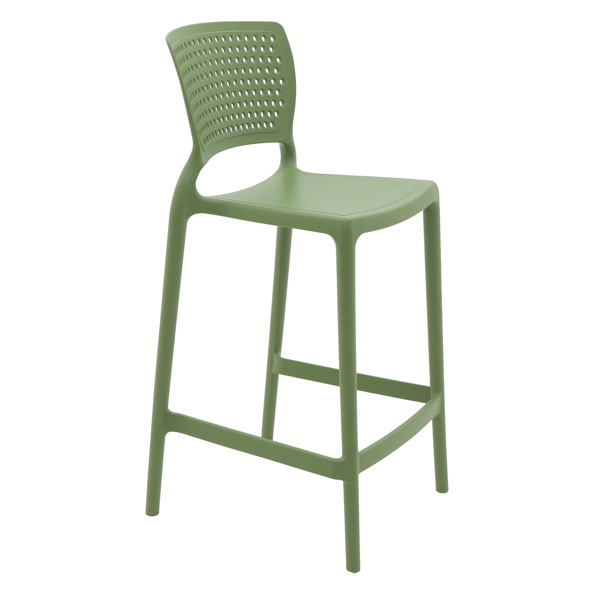 Cadeira Tramontina Serena Alta Residência em Polipropileno e Fibra de Vidro Verde Oliva Cor Marrom - SKU 92116027 - 1 image number 0