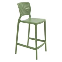 Cadeira Tramontina Serena Alta Residência em Polipropileno e Fibra de Vidro Verde Oliva Cor Marrom - SKU 92116027 - 1 image number 0