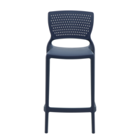 Cadeira Tramontina Serena Alta Residência em Polipropileno e Fibra de Vidro Azul Navy Cor Azul - SKU 92116030 - 6 image number 5