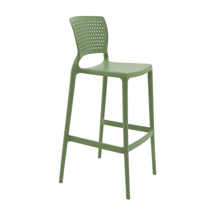 Cadeira Tramontina Summa Serena Alta Bar em Polipropileno e Fibra de Vidro Verde Oliva Cor Verde - SKU 92117027