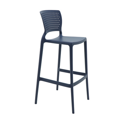 Cadeira Tramontina Summa Serena Alta Bar em Polipropileno e Fibra de Vidro Azul Navy Cor Azul - SKU 92117030