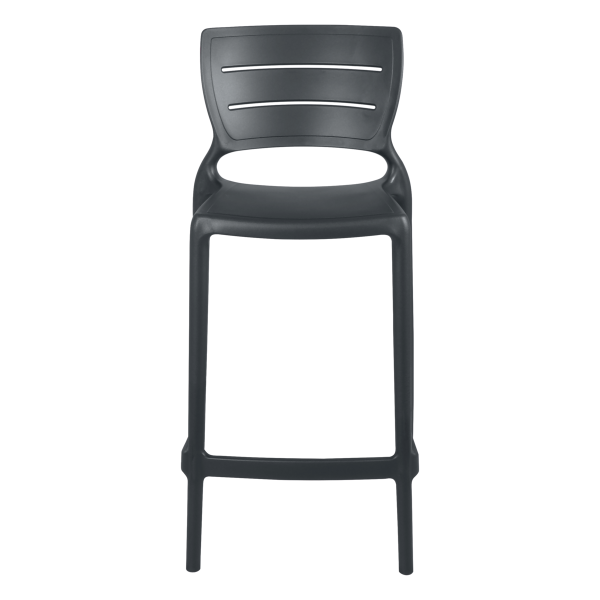 Cadeira Tramontina Summa Am&eacute;lia Alta Resid&ecirc;ncia em Polipropileno e Fibra de Vidro Grafite Cor Grafite - SKU 92118007 - 2 image number 1