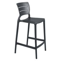 Cadeira Tramontina Summa Am&eacute;lia Alta Resid&ecirc;ncia em Polipropileno e Fibra de Vidro Grafite Cor Grafite - SKU 92118007 - 1 image number 0