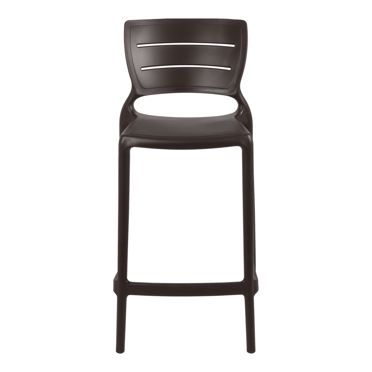 Cadeira Tramontina Amelia Alta Residência em Polipropileno e Fibra de Vidro Marrom Cor Marrom - SKU 92118109 - 2 image number 1