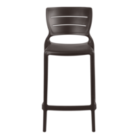 Cadeira Tramontina Amelia Alta Residência em Polipropileno e Fibra de Vidro Marrom Cor Marrom - SKU 92118109 - 2 image number 1