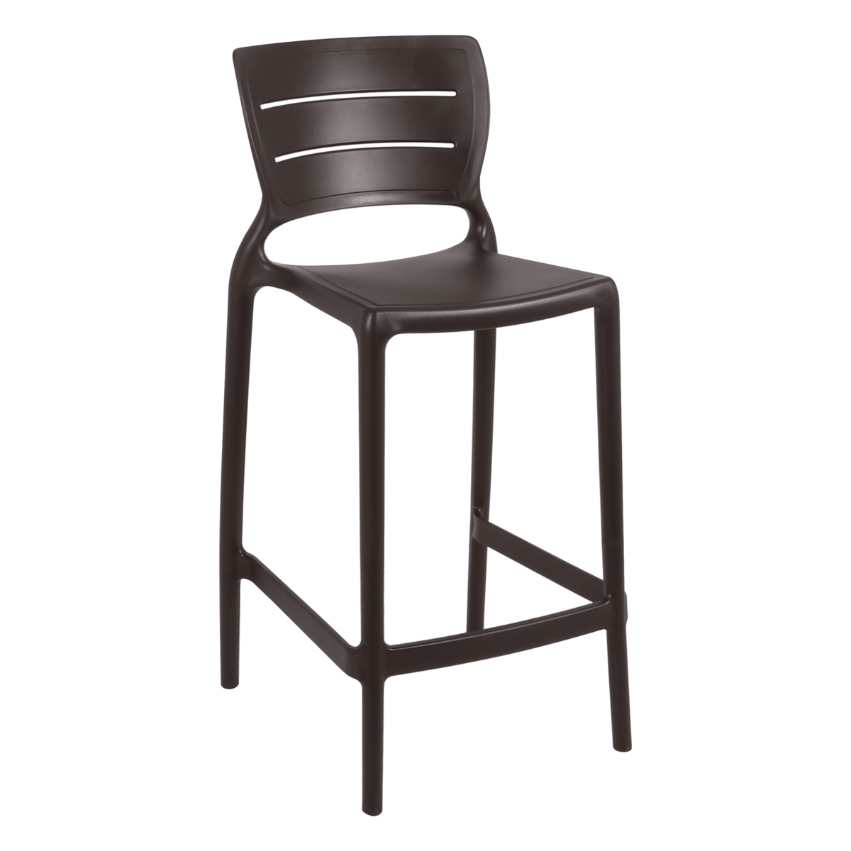 Cadeira Tramontina Amelia Alta Residência em Polipropileno e Fibra de Vidro Marrom Cor Marrom - SKU 92118109 - 3 image number 2