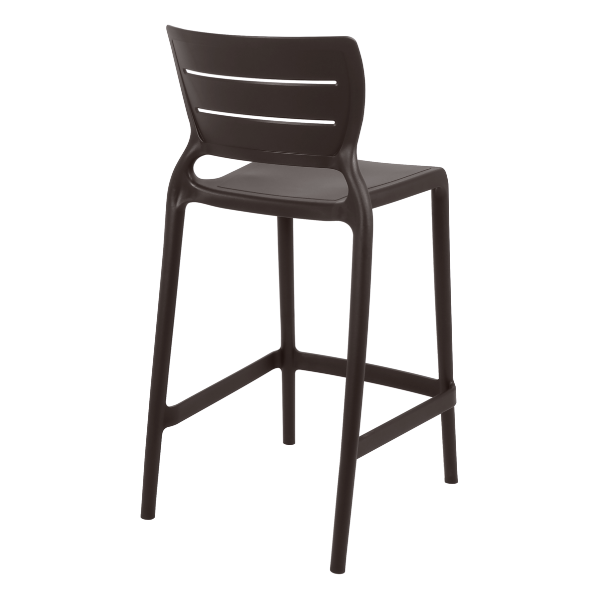 Cadeira Tramontina Amelia Alta Residência em Polipropileno e Fibra de Vidro Marrom Cor Marrom - SKU 92118109 - 4 image number 3