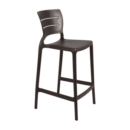 Cadeira Tramontina Amelia Alta Residência em Polipropileno e Fibra de Vidro Marrom Cor Marrom - SKU 92118109