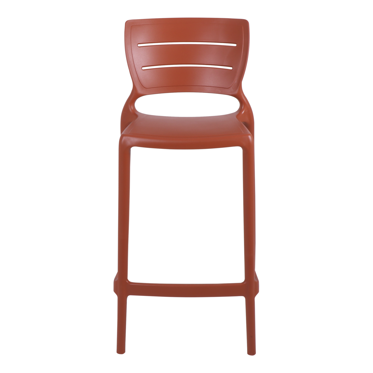 Cadeira Tramontina Summa Am&eacute;lia Alta Resid&ecirc;ncia em Polipropileno e Fibra de Vidro Terracota Cor Terracota - SKU 92118242 - 4 image number 3