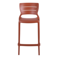Cadeira Tramontina Summa Am&eacute;lia Alta Resid&ecirc;ncia em Polipropileno e Fibra de Vidro Terracota Cor Terracota - SKU 92118242 - 2 image number 1