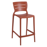 Cadeira Tramontina Summa Am&eacute;lia Alta Resid&ecirc;ncia em Polipropileno e Fibra de Vidro Terracota Cor Terracota - SKU 92118242 - 6 image number 5