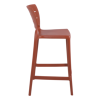 Cadeira Tramontina Summa Am&eacute;lia Alta Resid&ecirc;ncia em Polipropileno e Fibra de Vidro Terracota Cor Terracota - SKU 92118242 - 3 image number 2