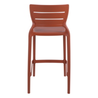 Cadeira Tramontina Summa Am&eacute;lia Alta Resid&ecirc;ncia em Polipropileno e Fibra de Vidro Terracota Cor Terracota - SKU 92118242 - 5 image number 4
